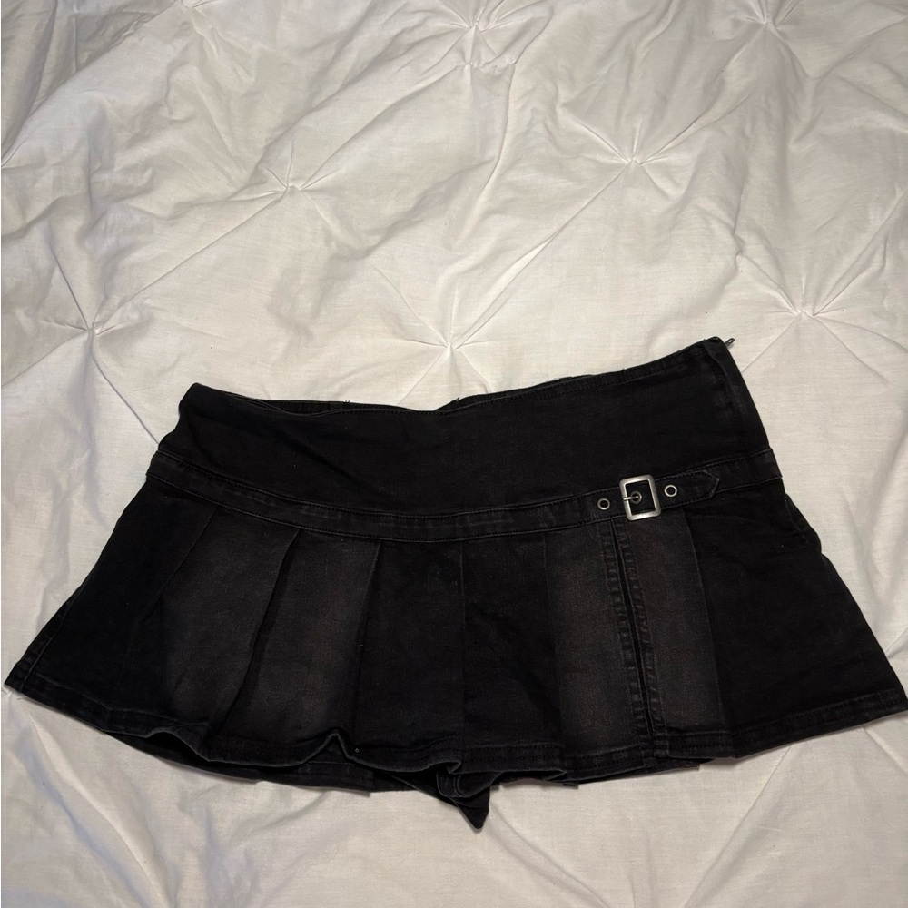 Black Urban Outfitters (BDG) Pleated Mini Skirt with Shorts